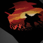 Red Dead Sunset (11"W x 17"H)