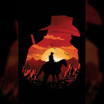 Red Dead Sunset (11"W x 17"H)