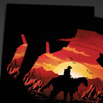 Red Dead Sunset (11"W x 17"H)