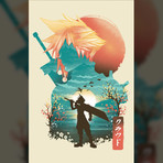 Final Fantasy Ukiyo-e Cloud (11"W x 17"H)