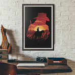 Red Dead Sunset (11"W x 17"H)