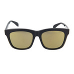 Unisex Square Sunglasses // Black + Yellow