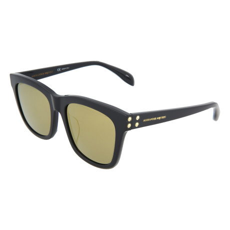 Unisex Square Sunglasses // Black + Yellow