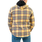 Robbie Button Down Hoodie // Yellow (M)