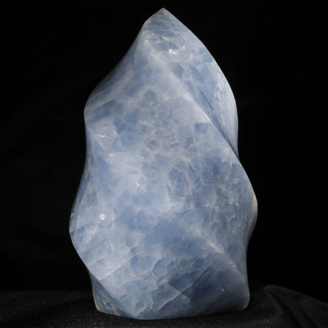 Blue Calcite Cool Flame Sculpture
