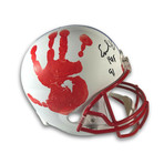Earl Campbell // Authentic Hand Print + Signed Houston Oilers Helmet