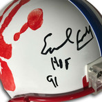 Earl Campbell // Authentic Hand Print + Signed Houston Oilers Helmet
