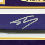 Shaquille O'Neal // Signed + Framed Game Used LA Lakers Floor