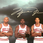 Jordan + Pippen + Rodman // Signed + Framed Bulls Photo