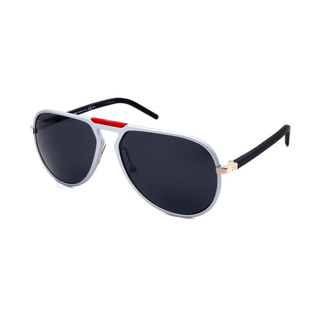 Men's AL132-UFR Sunglasses // Black + Silver + Dark Gray