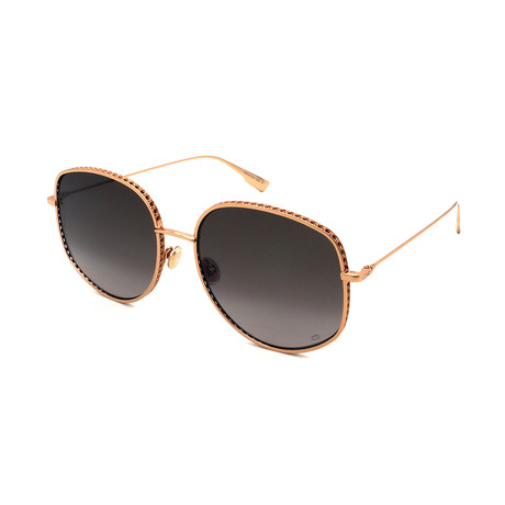 Unisex DIORBYDIOR-000 Sunglasses // Gold + Brown Gradient