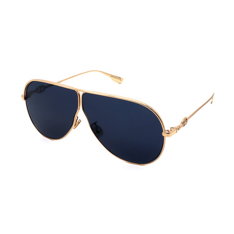 Unisex DIOR-CAMP-J5G Aviator Sunglasses // Gold + Blue