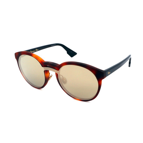Unisex DIOR-ONDE-1-5FC Sunglasses // Havana + Silver Mirror