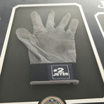 Derek Jeter // Framed Yankees Glove + Last Game Dirt Collage