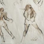Original 1/1 LeRoy Neiman Hand Drawn Sketch Of Muhammad Ali
