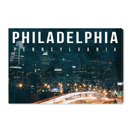 Philadelphia Landscape (16.0"H x 24.0"W x 1.5"D)