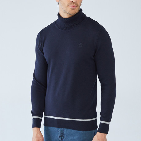Wang Turtleneck Sweater // Navy (S)