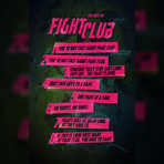 Fight Club Rules (17"H x 11"W x 0.1"D)