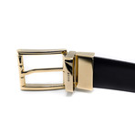 Men’s Adjustable + Reversible Calf Leather Belt // Black