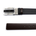 Fabazia Men’s Leather Reversible Belt // Black