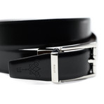 Astori Men’s Adjustable + Reversible Split Bovine Leather Belt // Black