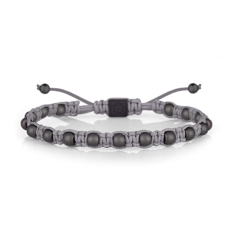 Ball Adjustable Bracelet // Gray