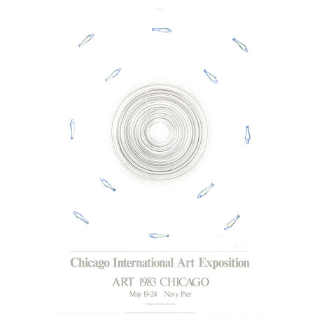 Edward Ruscha // Chicago International Art Exposition // 1983 Lithograph