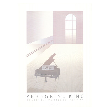 Perry King  // Wallspace with Piano  // 1984 Serigraph