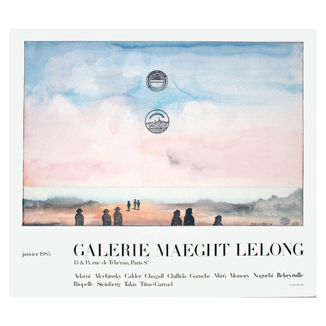 Saul Steinberg // Galerie Maeght Lelong // 1985 Offset Lithograph