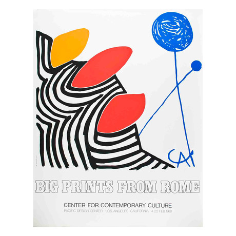 Alexander Calder // Big Prints from Rome // 1980 Serigraph