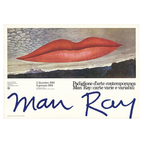 Man Ray // A L'Heure de L'Observatoire-Les Amoureux // 1983 Offset Lithograph