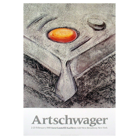 Richard Artschwager // At Castelli's // 1985 Offset Lithograph