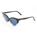 DSquared2 // Women's DQ0298 Sunglasses // Shiny Black + Blue