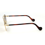 Moncler // Women's ML0058 Sunglasses // Gold + Havana