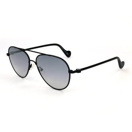 Moncler // Men's ML0056 Sunglasses // Black + Blue Gray