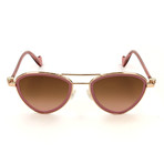 Moncler // Women's ML0058 Sunglasses // Pink + Gild