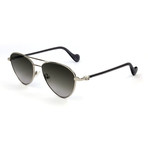 Moncler // Women's ML0058 Sunglasses // Silver + Gray