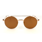 Moncler // Unisex ML0025-K Sunglasses // Gold + Brown