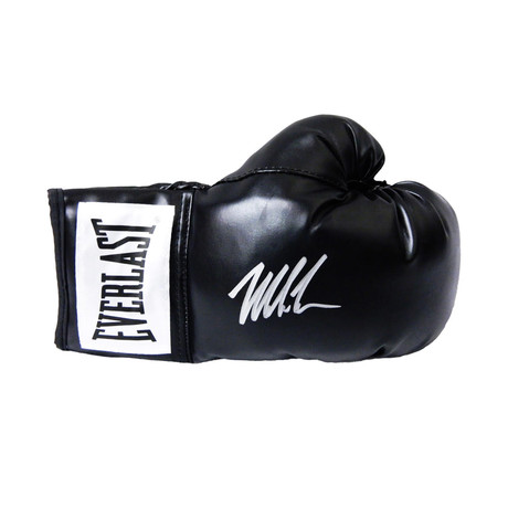 Mike Tyson Signed Everlast Black Full Size Boxing Glove