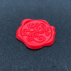 Love Self Adhesive Wax Seal Stickers (Gold)