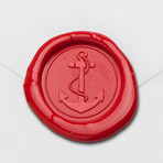 Anchor Wax Seal Stamp Kit (Beech Handle)