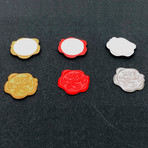 Love Self Adhesive Wax Seal Stickers (Gold)