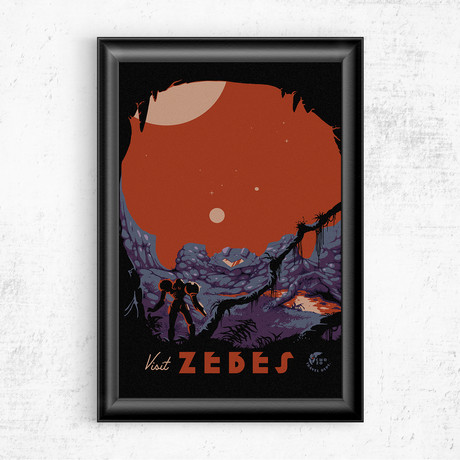 Visit Zebes // Metroid (17"H X 11"W)