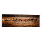 Horse Run VII // PHBurchett (60"W x 20"H x 0.75"D)