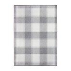 Buffalo Plaid // Gray + White (36"L x 60"W x 0.25"H)