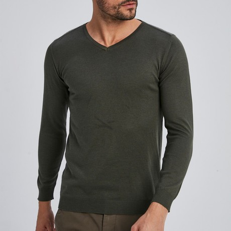 Tazia Sweater // Khaki Green (L)