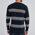 Marc Stripe Sweater // Navy (S)