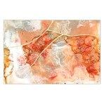 Coral Lace // Frameless Printed Tempered Art Glass (Coral Lace I Only)