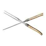 Laguiole Tradition Carving Knife & Fork Set // Set of 2
