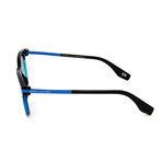 Unisex 294-S D51-9O Sunglasses // Black + Blue